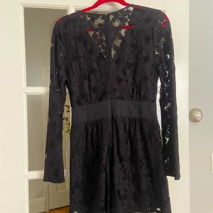 Black lace romper